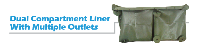 dual compartment liners